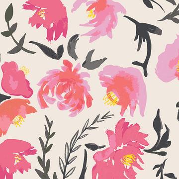 Cotton Headband - Roses and Vines