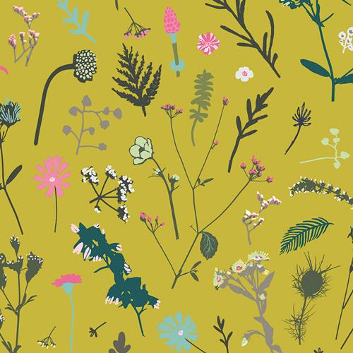 Organic Cotton Headband - Chartreuse Garden