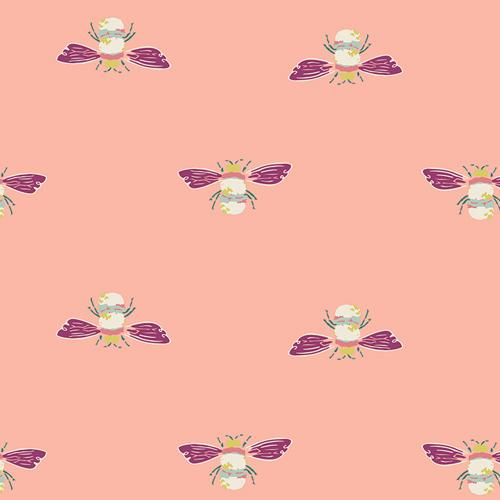Organic Cotton Headband - Pink Bees