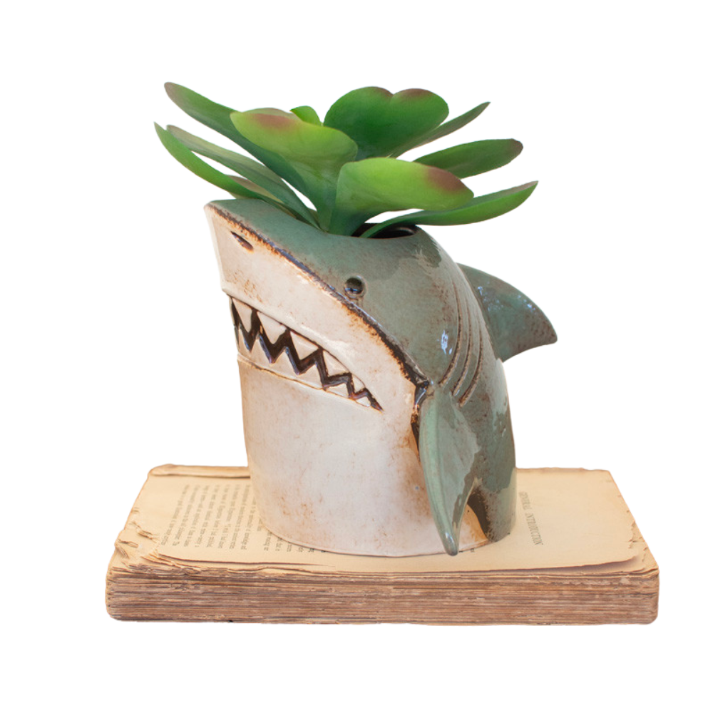 Ceramic Shark Planter