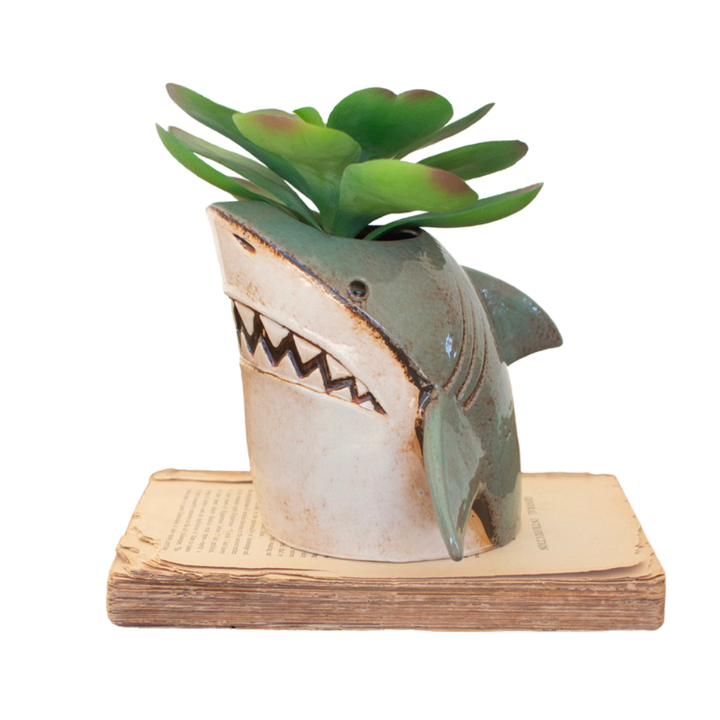 Ceramic Shark Planter