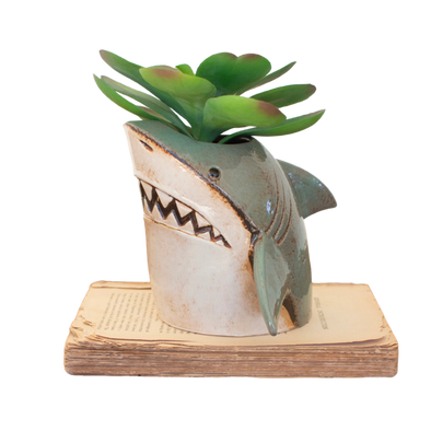 Ceramic Shark Planter