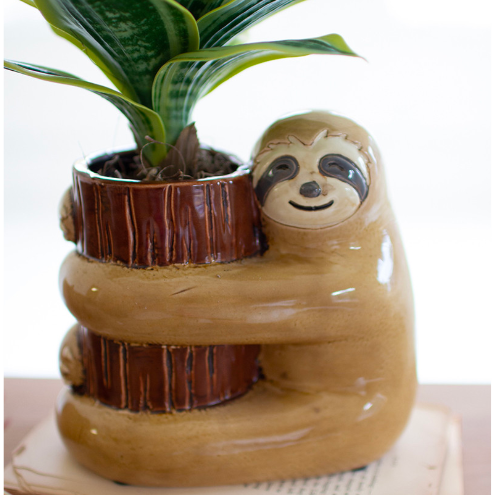 Ceramic Sloth Planters
