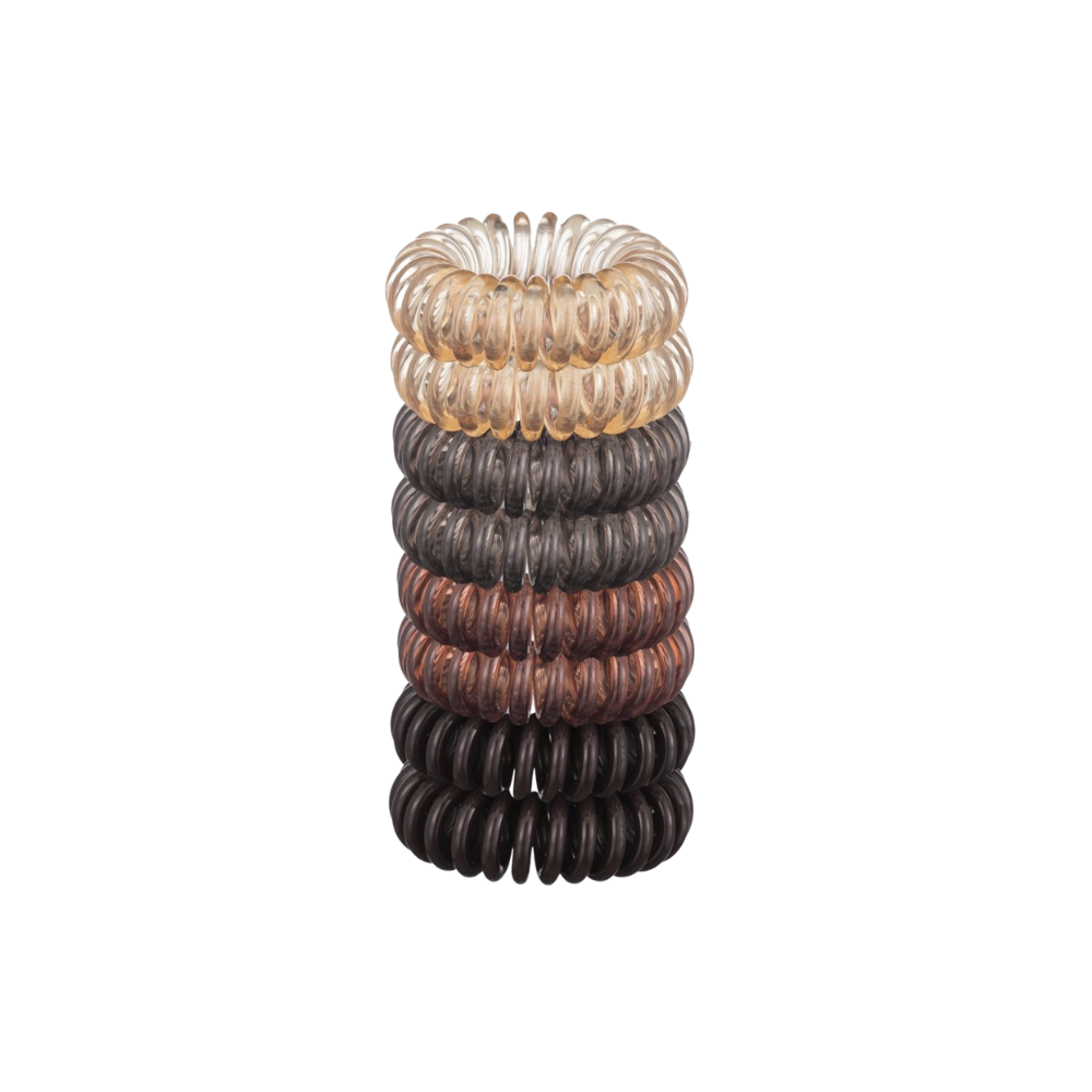 Brunette Hair Coils - Set of 8