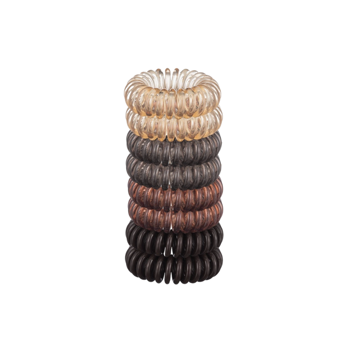 Brunette Hair Coils - Set of 8