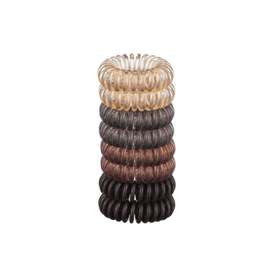 Brunette Hair Coils - Set of 8