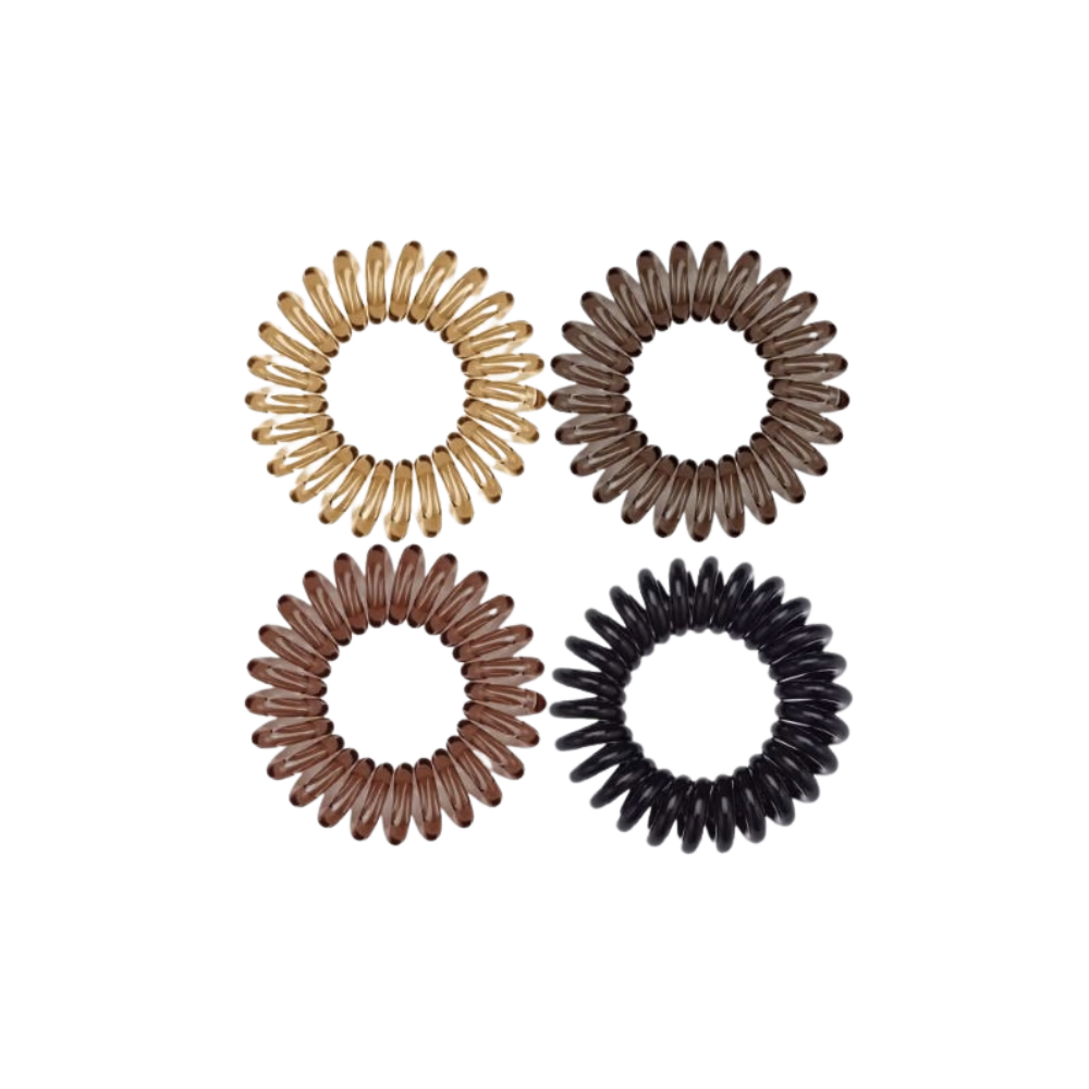 Brunette Hair Coils - Set of 8