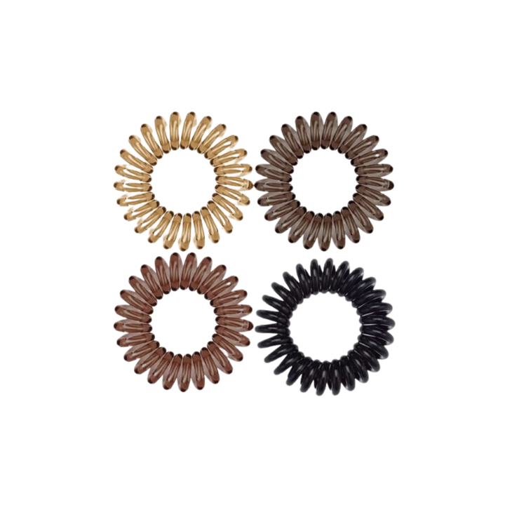Brunette Hair Coils - Set of 8