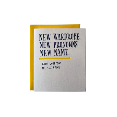 New Wardrobe Card