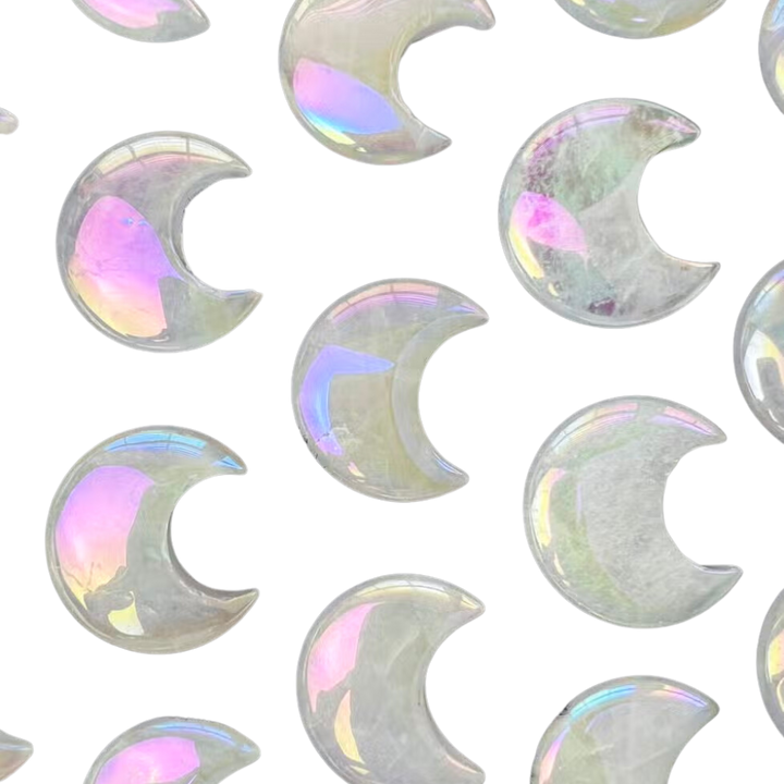 Aura Quartz Gemstone Moon