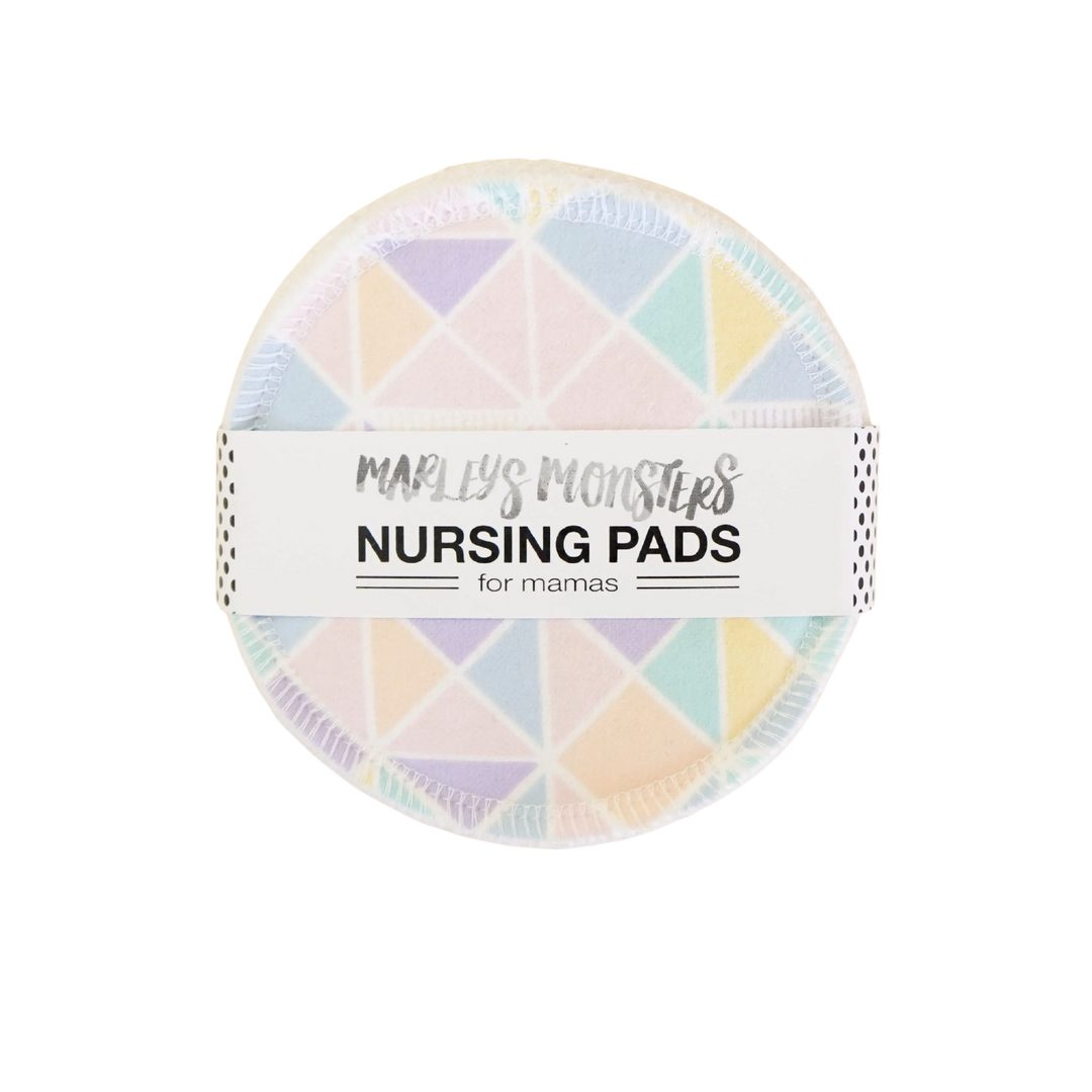 Reusable Nursing Pads -Pastel Geo