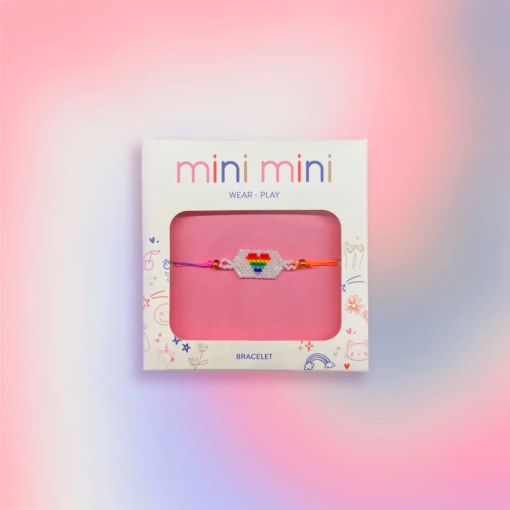 Rainbow Heart Kid's Bracelet