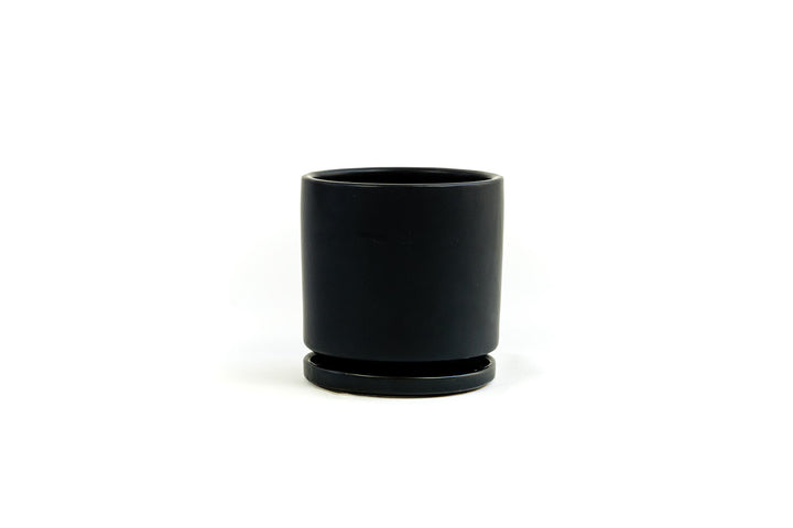 4.5" Gemstone Cylinder Pots with Water Tray