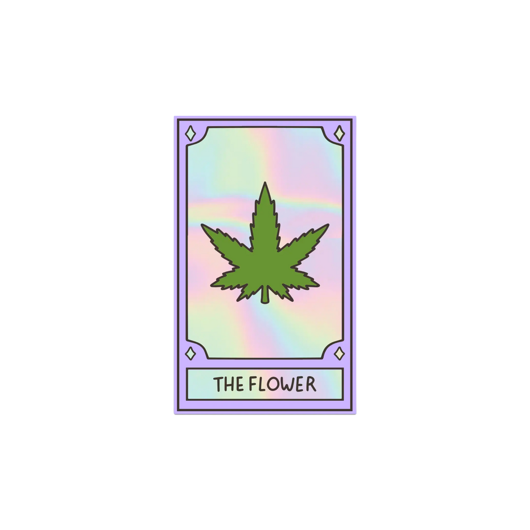The Flower – Weed Tarot Vinyl Sticker