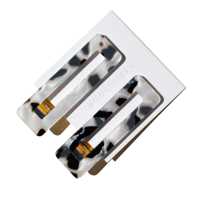 B + W Tortoise Hair Clip Duo