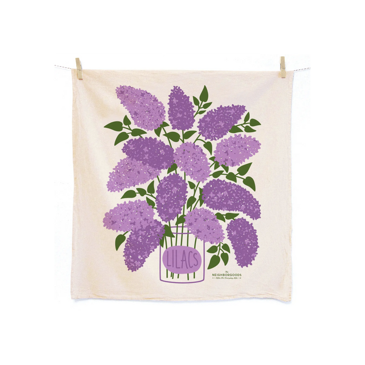 Edible Flowers Dish Towel Set of 3