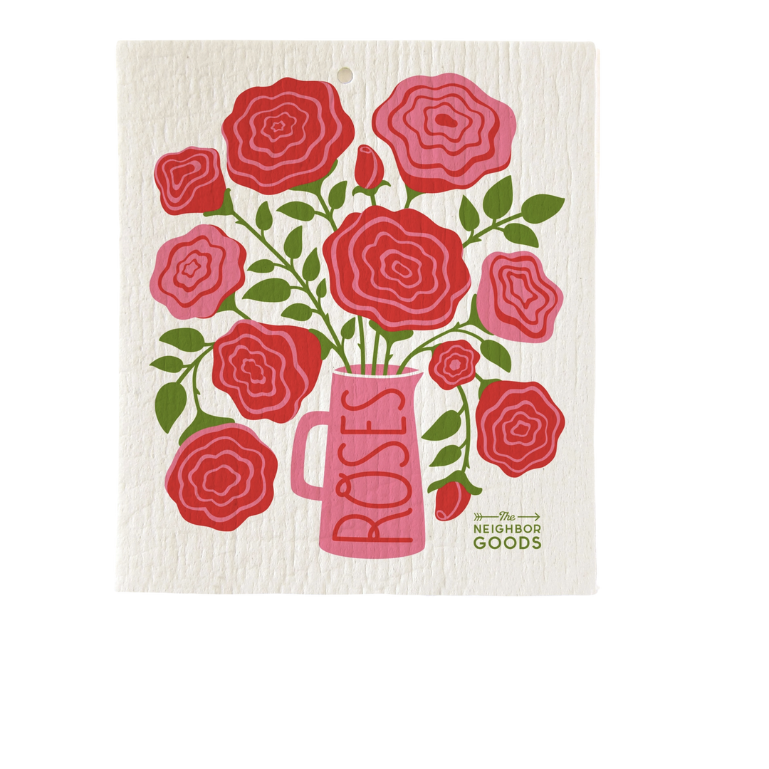 Roses Sponge Cloth