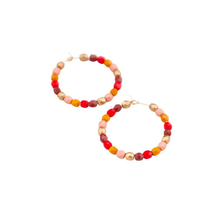 Red and Gold Hoops