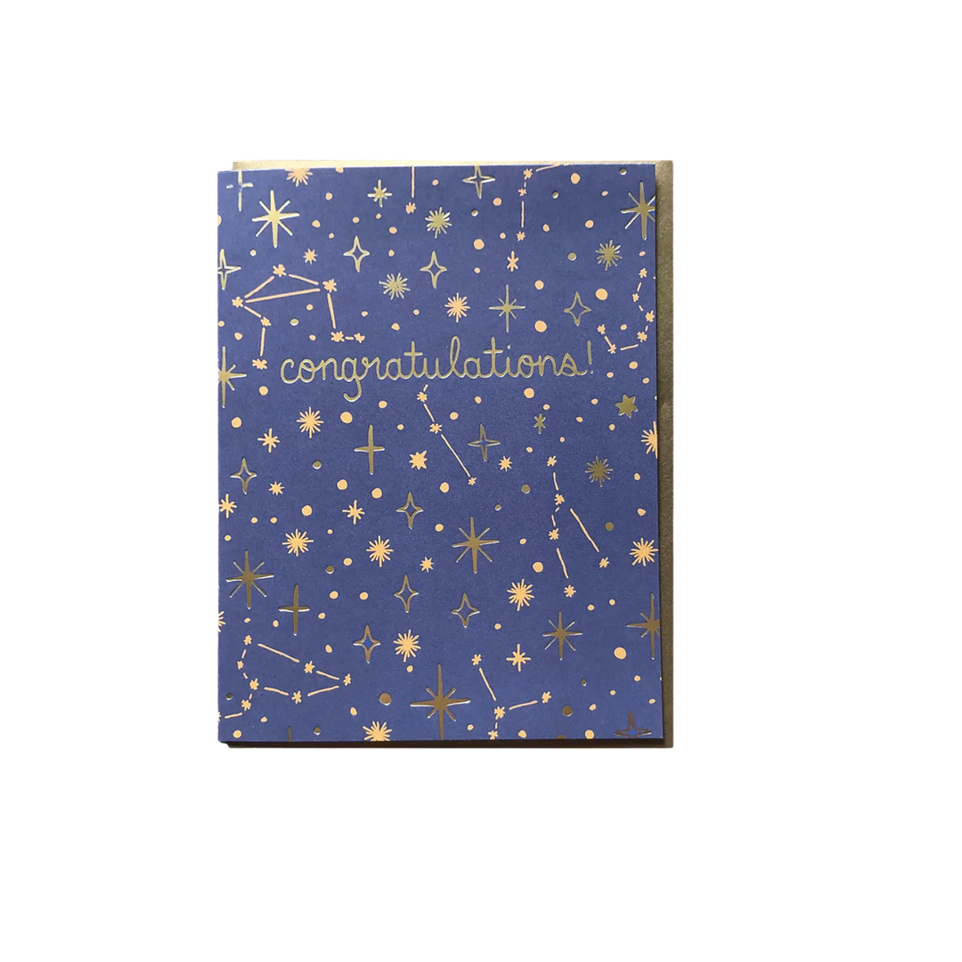 Congrats Stars Greeting Card