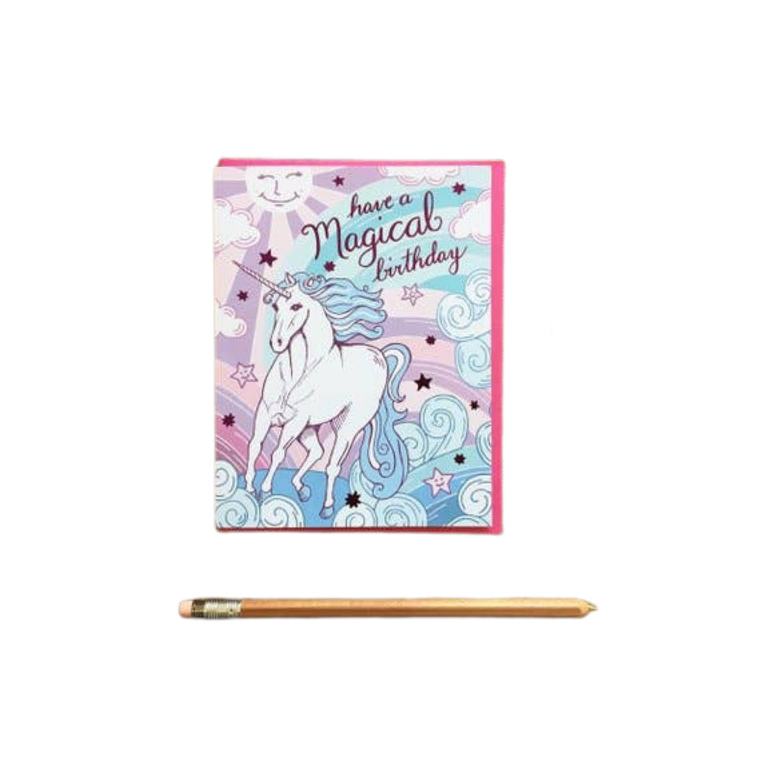 Birthday Unicorn Greeting Card