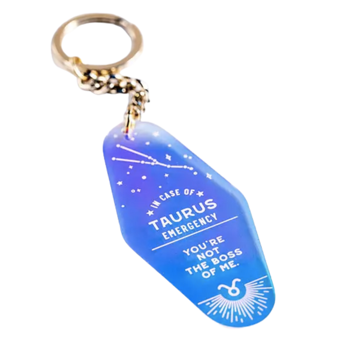 Zodiac Holographic Keychain
