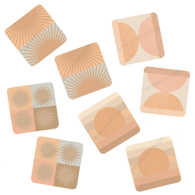 Mid Century Sun Coasters