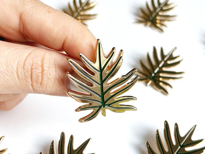 Philodendron Leaf Lapel Pin