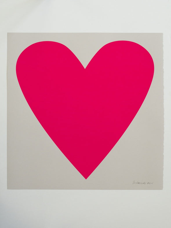 Neon Heart Print