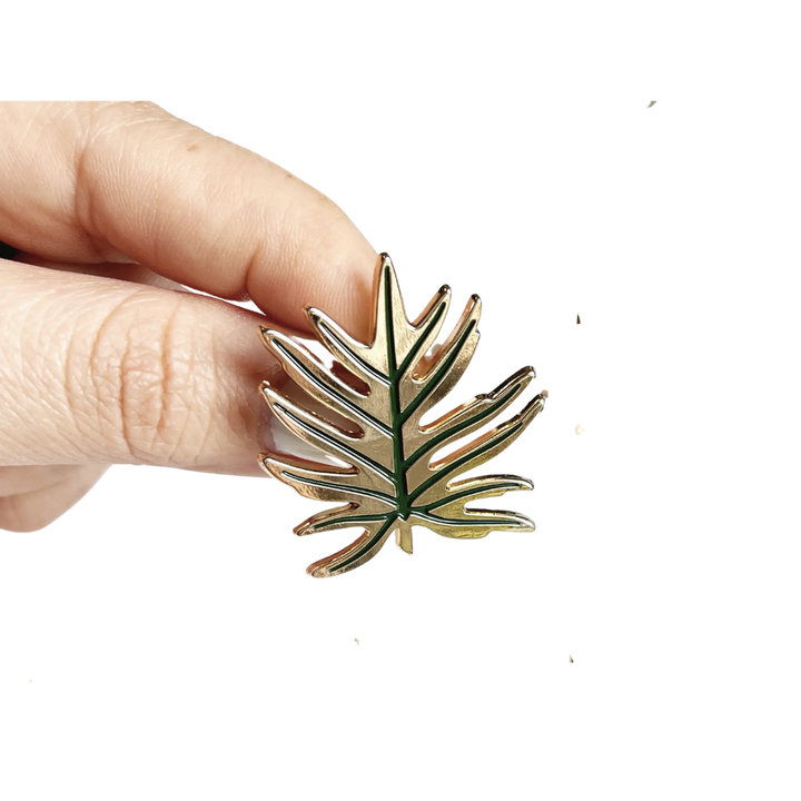 Philodendron Leaf Lapel Pin