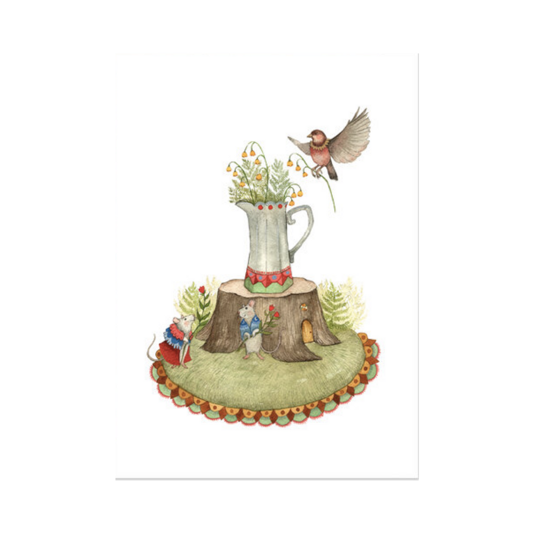 Woodland Garden: The Florists - Greeting Card