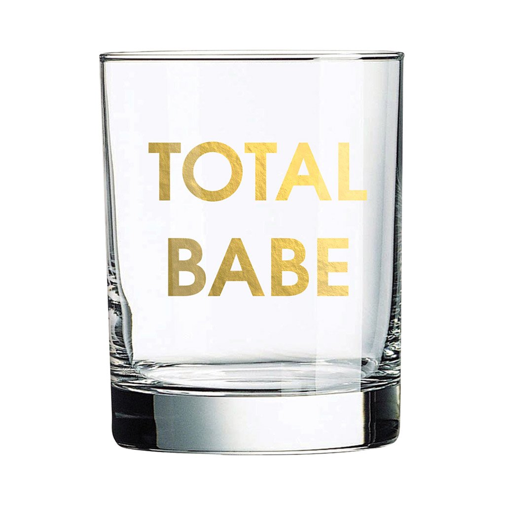 Total Babe Rocks Glass