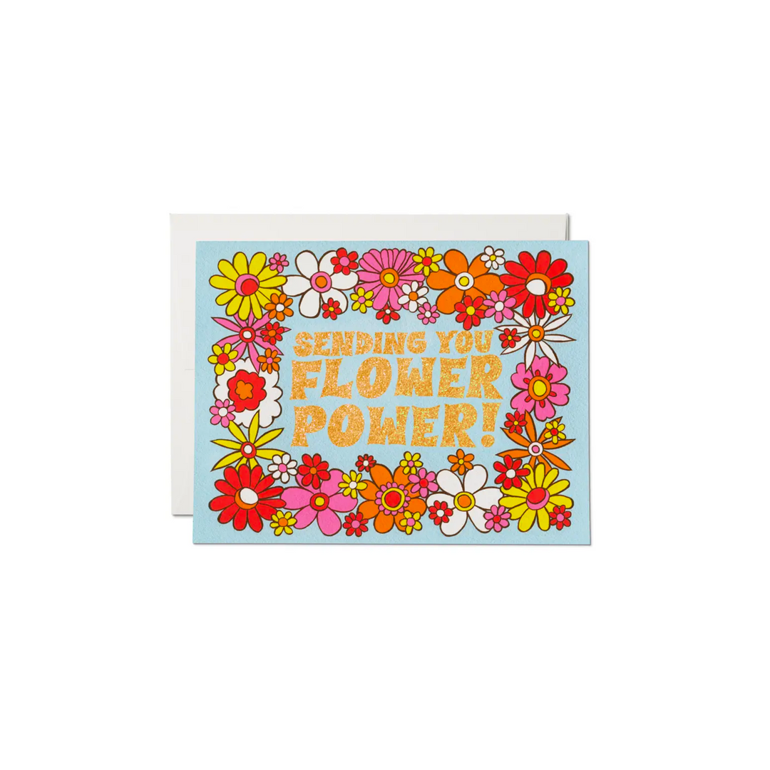 Flower Power Encouragement Greeting Card