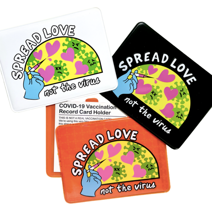 Spread Love Not the Virus Vaccine Card Holder