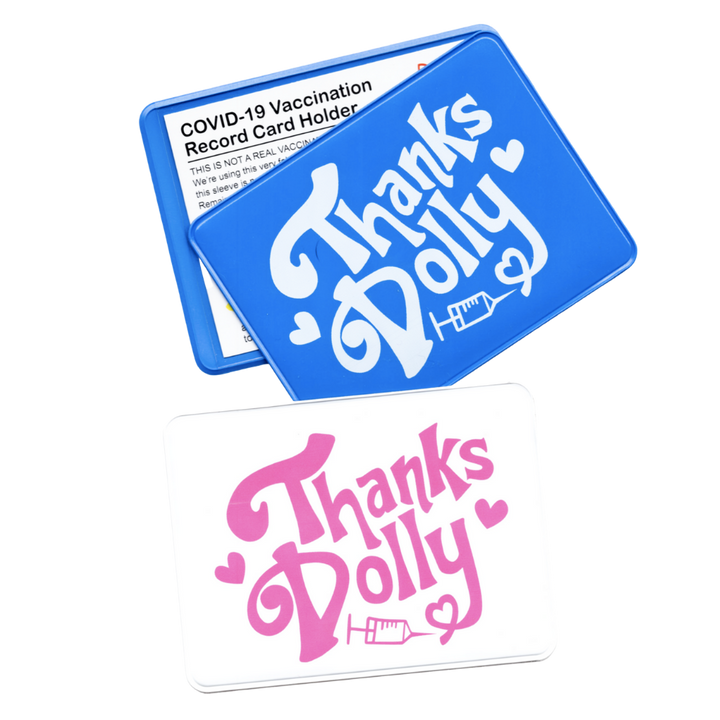 Thanks Dolly! Vaccination Card Holder