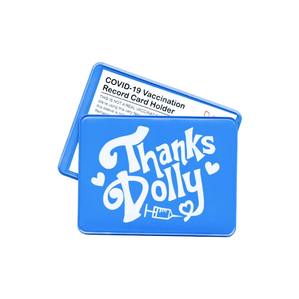 Thanks Dolly! Vaccination Card Holder