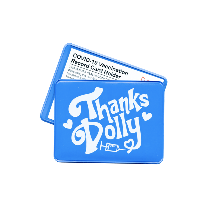 Thanks Dolly! Vaccination Card Holder