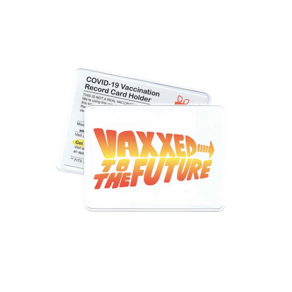 Vaxxed to the Future Vaccination Card Holder