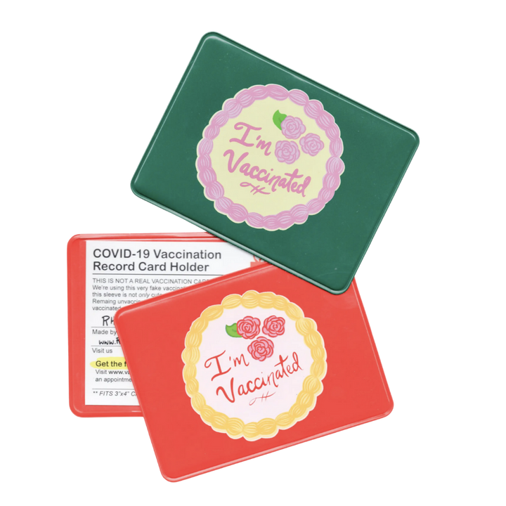 Vaccinated Cake Card Case/Holder