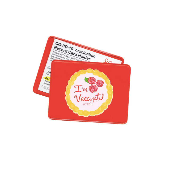 Vaccinated Cake Card Case/Holder