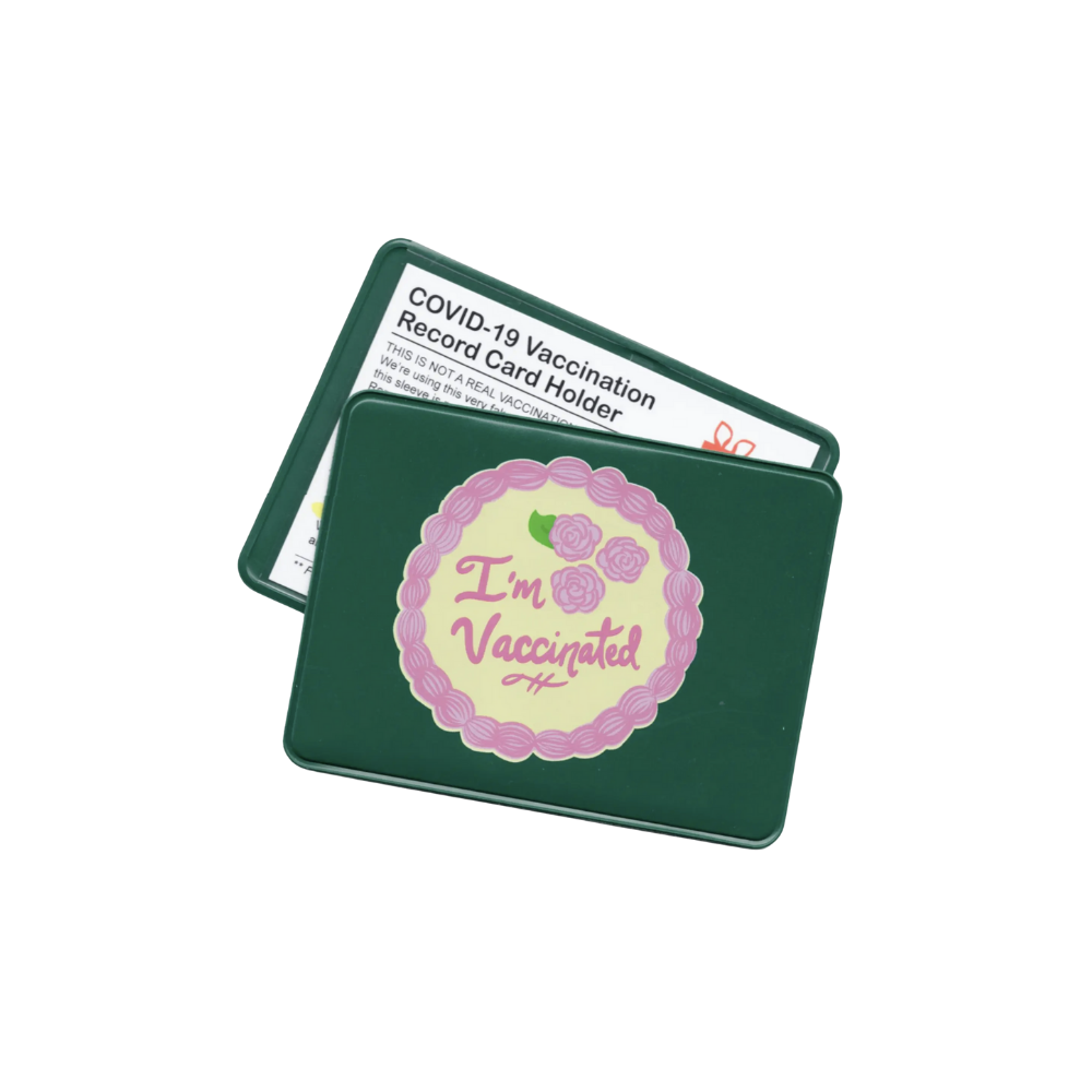 Vaccinated Cake Card Case/Holder