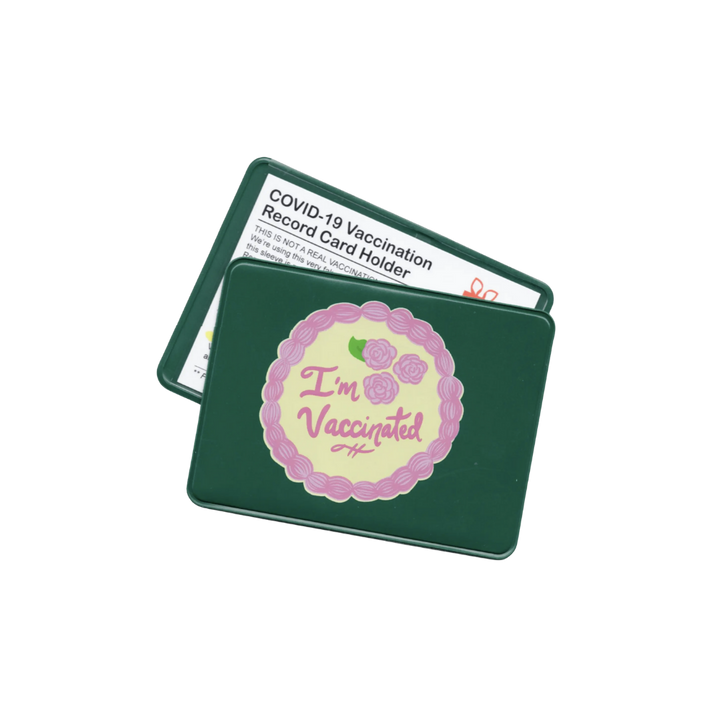 Vaccinated Cake Card Case/Holder