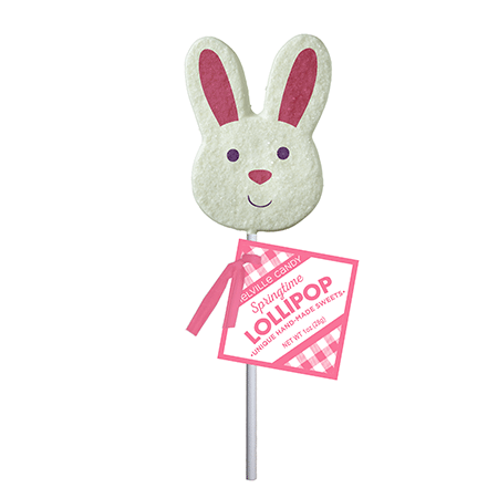 Sanded Bunny Face Lollipops