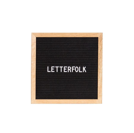 Poet Oak Letter Board