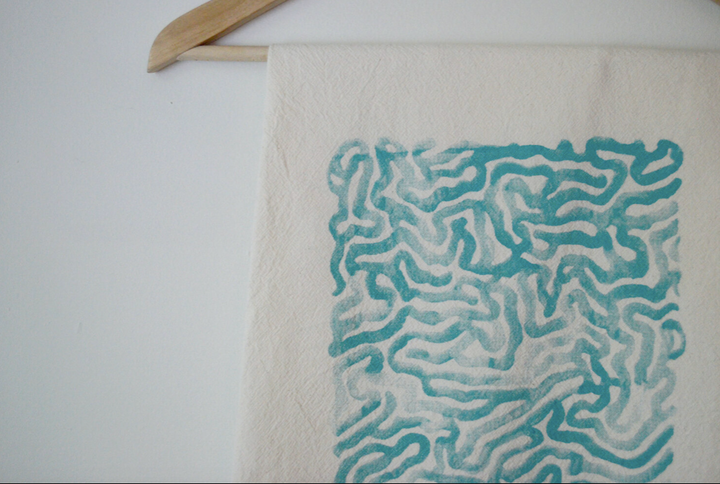Coral Tea Towel