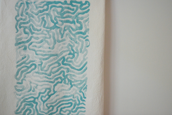 Coral Tea Towel