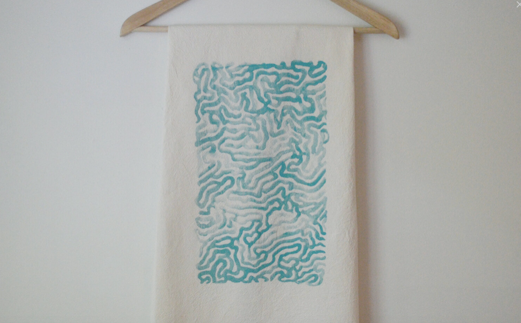 Coral Tea Towel