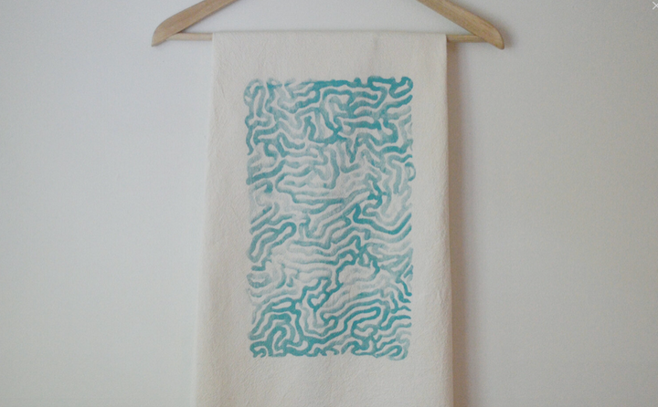 Coral Tea Towel