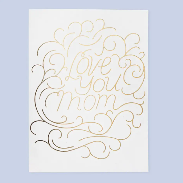 Love You Mom Mother's Day Card