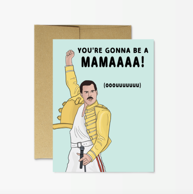 Freddie Mercury "New Mama"  Card
