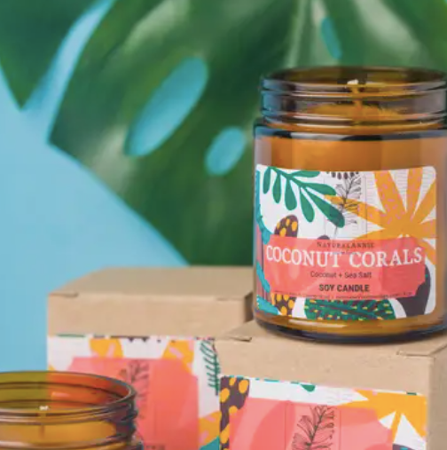 Coconut Coral Soy Candle - 9 oz